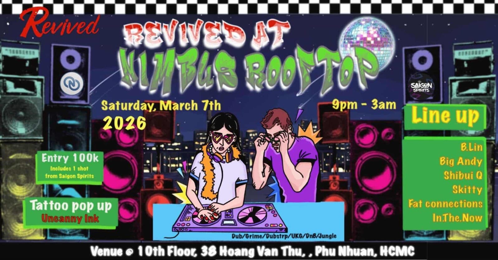 Revived at Nimbus Rooftop - Bass Music Rooftop Party